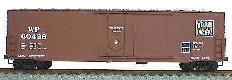 50' Welded-Side Plug-Door Boxcar - Kit -- Western Pacific (yellow)