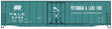 50' Welded-Side Plug-Door Boxcar - Kit -- Pittsburgh & Lake Erie #6492 (Jade Green, white, PC logo)