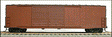 50' Welded-Side Double-Door Boxcar - Kit -- Undecorated