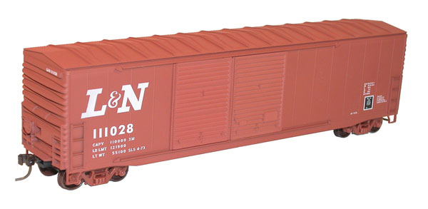 50' Welded-Side Double-Door Boxcar - Kit -- Louisville & Nashville