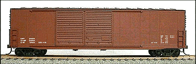 50' Welded-Side Double-Door Boxcar - Kit -- Data Only (Oxide)