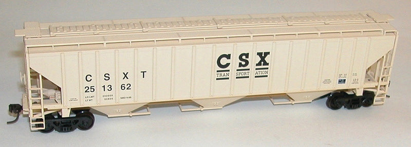 Pullman-Standard 4750 3-Bay Covered Hopper - Kit -- CSX Transportation #251357 (beige, Centered Logo)