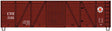 40' Wood 6-Panel Outside-Braced Boxcar w/Wood Ends - Kit -- Lehigh & New England (Boxcar Red, Fried Egg Logo)