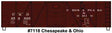 40' 6-Panel Single-Sheathed Wood Boxcar w/Steel Doors & Ends - Kit -- Chesapeake & Ohio #254920 (Boxcar Red)