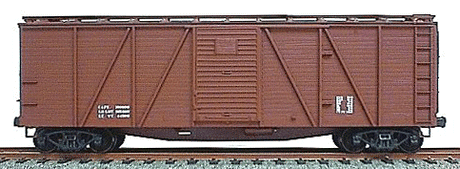 40' 6-Panel Single-Sheathed Wood Boxcar w/Steel Doors & Ends - Kit -- Data Only (Mineral Red)