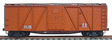 40' 6-Panel Single-Sheathed Wood Boxcar w/Steel Doors & Ends - Kit -- Data Only (Oxide)