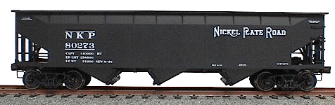 AAR 70-Ton Offset-Side 3-Bay Hopper -- Nickle Plate Road (Oxide)