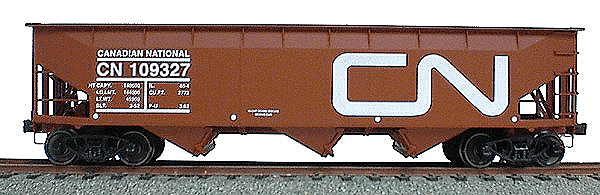 AAR 70-Ton Offset-Side 3-Bay Hopper -- Canadian National (Oxide)
