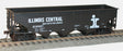 AAR 70-Ton Offset-Side 3-Bay Hopper - Kit -- Illinois Central #83427 (black, white, Large I Logo)