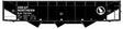 AAR 70-Ton Offset-Side 3-Bay Hopper - Kit -- Great Northern 78154 (black, white, Rocky Silhouette Logo, Beet Service)
