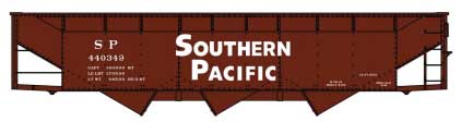 AAR 70-Ton Offset-Side 3-Bay Hopper - Kit -- Southern Pacific 440349 (Boxcar Red, Large Lettering)