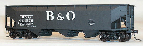 AAR 70-Ton Offset-Side 3-Bay Hopper 6-Pack -- Baltimore & Ohio