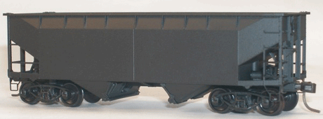 50-Ton Offset-Side 2-Bay Hopper - Kit -- Undecorated