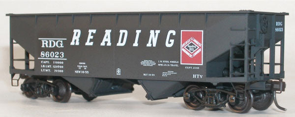 50-Ton Offset-Side 2-Bay Hopper - Kit -- Reading
