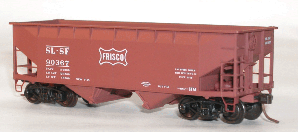 50-Ton Offset-Side 2-Bay Hopper - Kit -- St. Louis - San Francisco-1