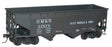 50-Ton Offset-Side 2-Bay Hopper - Kit -- Gulf, Mobile & Ohio #32879 (black)