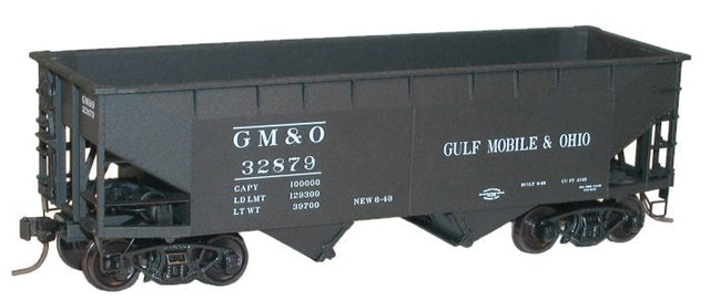 50-Ton Offset-Side 2-Bay Hopper - Kit -- Gulf, Mobile & Ohio #32879 (black)