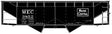 50-Ton Offset-Side 2-Bay Hopper - Kit -- Maine Central #3852 (black, Rectangular Logo)