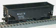 50-Ton Offset-Side 2-Bay Hopper - Kit -- Wheeling & Lake Erie #61783 (black)