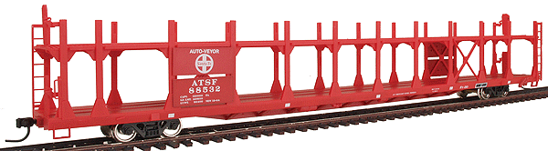 89' Bi-Level Open Auto Rack - Ready to Run -- Santa Fe #1