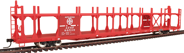 89' Bi-Level Open Auto Rack - Ready to Run -- Santa Fe #2