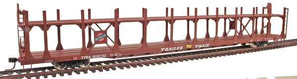 89' Bi-Level Open Auto Rack - Ready to Run -- Chicago & North Western #1