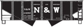 USRA 55-Ton 2-Bay Open Hopper - Kit -- Norfolk & Western (black, Large Block N&W)