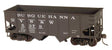 USRA 55-Ton 2-Bay Open Hopper 3-Pack - Kit -- New York, Susquehanna & Western 5068, 5194, 5236 (black)