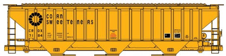 Pullman-Standard 4750 3-Bay Covered Hopper - Kit -- Corn Sweeteners CRDX 7184 (yellow, black)