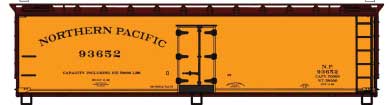 Early 40' Wood Reefer - Kit -- Northern Pacific #93652 (yellow, Boxcar Red)