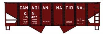 USRA 55-Ton 2-Bay Open Hopper - Kit -- Canadian National (Boxcar Red)