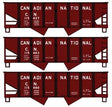 USRA 55-Ton 2-Bay Open Hopper 3-Pack - Kit -- Canadian National #115427, 115463, 115480 (Boxcar Red)