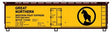 40' Wood Reefer - Kit -- Great Northern WFEX (yellow, Boxcar Red, Rocky Logo)