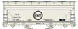 ACF 2-Bay Covered Hopper - Kit -- Chicago & Eastern Illinois #706473 (gray, black, Buzz Saw Logo)