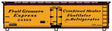 Early 40' Wood Reefer - Kit -- Fruit Growers Express (Early, yellow, Boxcar Red)