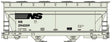 ACF 2-Bay Covered Hopper - Kit -- Norfolk Southern (gray, black)