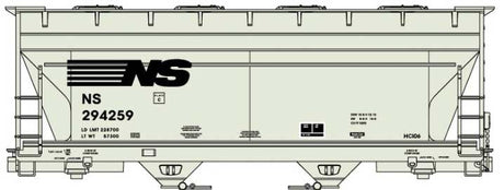 ACF 2-Bay Covered Hopper - Kit -- Norfolk Southern (gray, black)