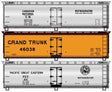 40' Wood Reefer 3-Pack - Kit -- 1 Each Canadian National #207735, Grand Trunk #46038, Pacific Great Eastern