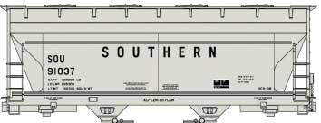 ACF 2-Bay Covered Hopper - Kit -- Southern Railway (gray)
