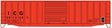 50' Exterior-Post Modern Boxcar - Kit -- Illinois Central Gulf #501362 (orange, black, reporting Marks Only)
