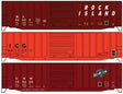 50' Exterior-Post Modern Boxcar 3-Pack - Kit -- Illinois Central Gulf 501362, Rock Island 36280, Chicago & North Western 155