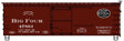 36' Double-Sheathed Wood Boxcar, Steel Roof, Wood Ends, Straight Underf. Kit -- Big Four CCC&StL #47863 (Boxcar Red, black NYC Lines Logo)