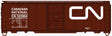 AAR 40' Single-Door Steel Boxcar - Kit -- Canadian National #523904 (Boxcar Red, Large Noodle Logo)