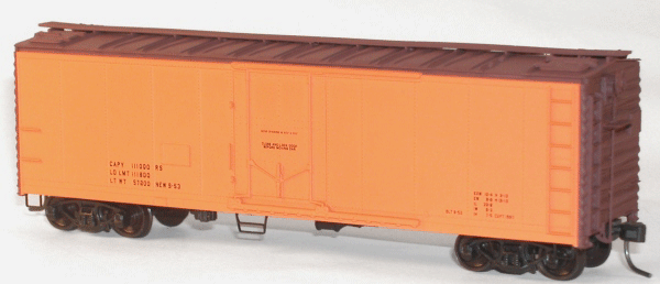 40' Steel Reefer w/Plug Doors - Kit (Plastic) -- Data Only (orange)