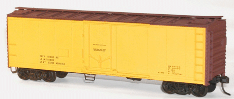 40' Steel Reefer w/Plug Doors - Kit -- Data Only (yellow)