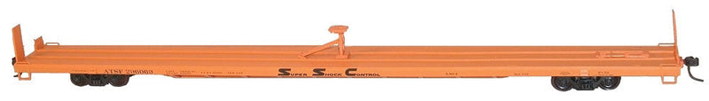 89' TOFC Piggyback Flatcar - Kit (Plastic) -- Santa Fe (Super Shock Control Graphics)