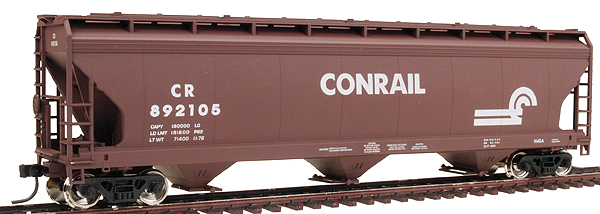 Accuready(TM) 47' ACF 3-Bay Center Flow Covered Hopper Assembled -- Conrail