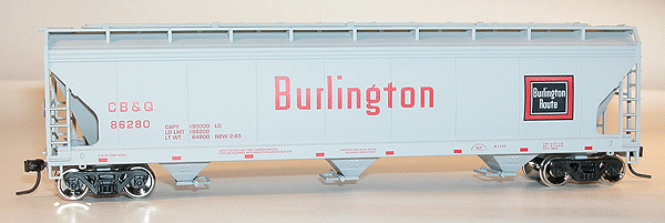 Accuready(TM) 47' ACF 3-Bay Center Flow Covered Hopper Assembled -- Chicago, Burlington & Quincy