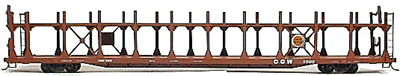 Bi-Level Open Auto Rack -- Chicago Great Western (Mineral Red)