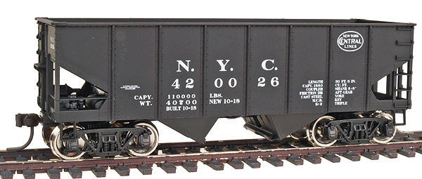 Accuready(TM) Assembled USRA 55-Ton Twin Coal Hopper As-Built Scheme -- New York Central
